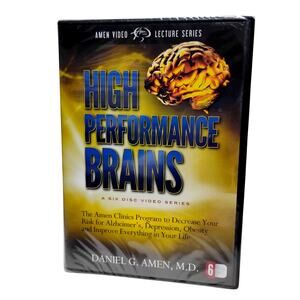 High Performance Brains DVD Set Improve Focus Memory Mental Clarity Daniel Amen